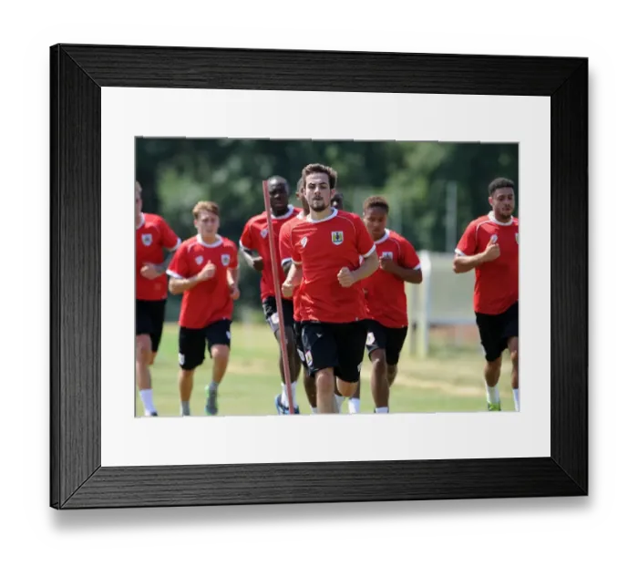 Framed Print : Bristol City Football Club: July 2014 Training Sessions Framed Print : Bristol City Football Club: July 2014 Training Sessions