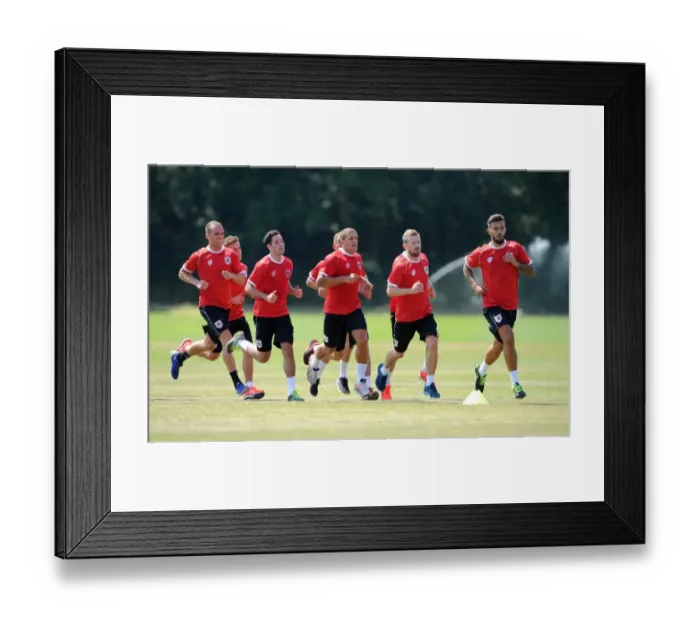 Framed Print : Bristol City Football Club: Training Sessions, July 2014