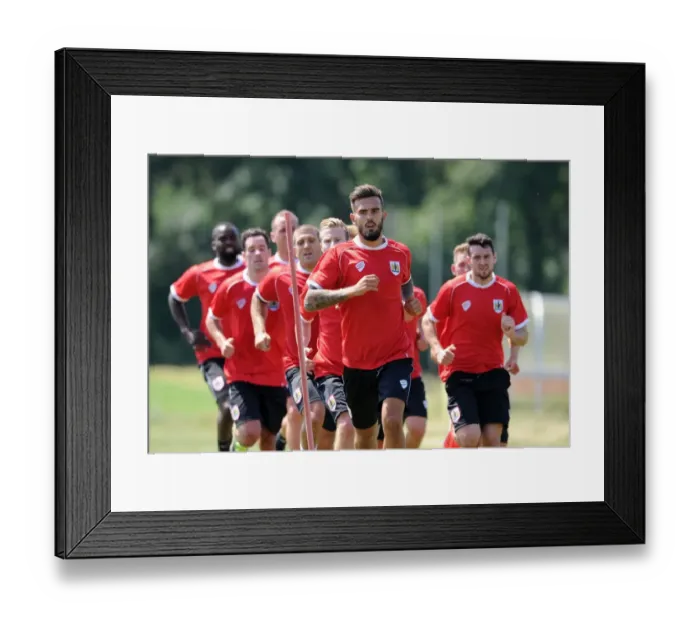 Framed Print : Bristol City Football Club: July 2014 Training Sessions