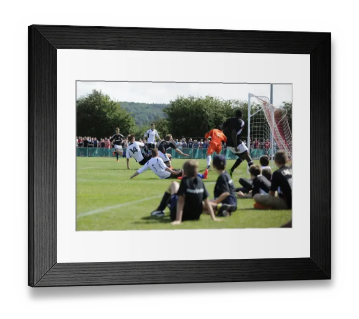 Framed Print : Scott Wagstaff Scores the Winning Goal: Portishead Town vs. Bristol City Pre-Season Friendly, July 2014