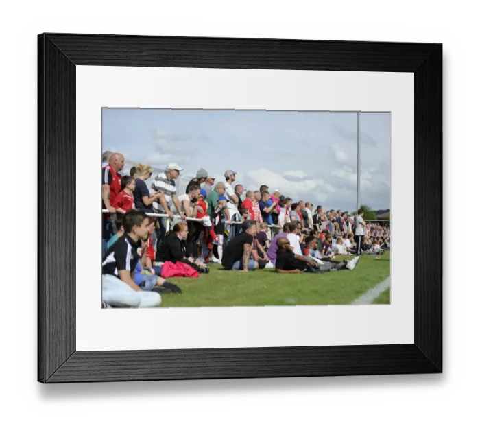 Framed Print : Bristol City Fans Watching Pre-Season Match against Portishead Town, July 2014 Framed Print : Bristol City Fans Watching Pre-Season Match against Portishead Town, July 2014