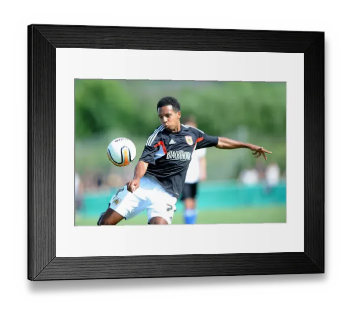 Framed Print : Korey Smith's Debut: Portishead Town vs. Bristol City, July 2014 - New Signing in Action Framed Print : Korey Smith's Debut: Portishead Town vs. Bristol City, July 2014 - New Signing in Action