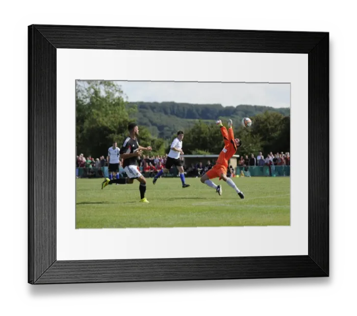 Framed Print : Derrick Williams Goes for Glory: Portishead Town vs. Bristol City Pre-Season Friendly