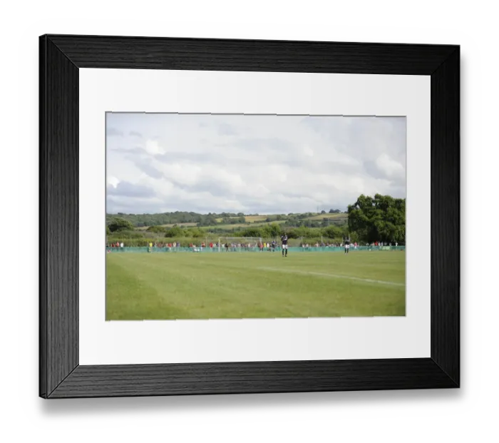 Framed Print : Portishead Town vs. Bristol City: Pre-Season Friendly Clash at The Playing Fields