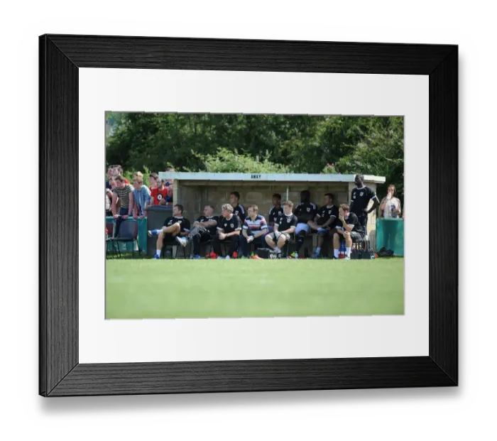 Framed Print : Portishead Town vs. Bristol City: Pre-Season Friendly at The Playing Fields (05 / 07 / 2014)