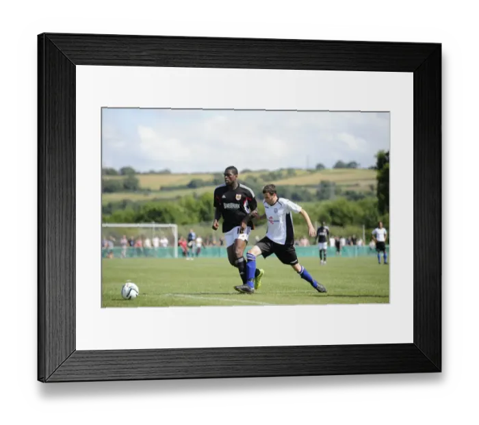 Framed Print : Portishead Town vs. Bristol City: Pre-Season Friendly at The Playing Fields (July 2014) - Football Match Framed Print : Portishead Town vs. Bristol City: Pre-Season Friendly at The Playing Fields (July 2014) - Football Match