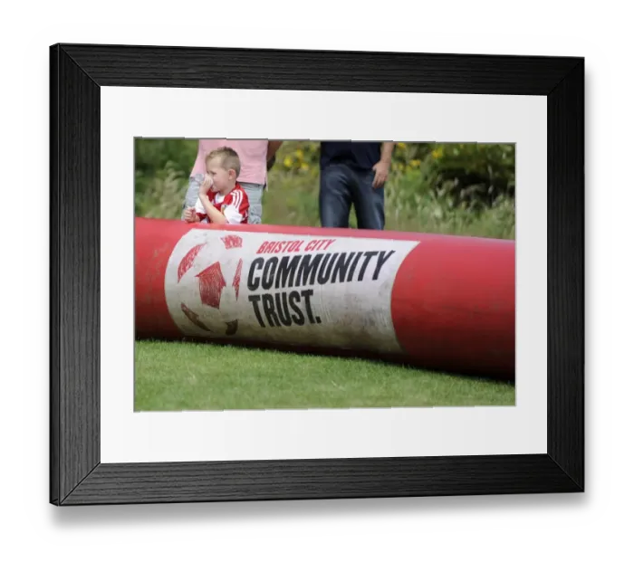 Framed Print : Bristol City FC: Pre-Season Training on Inflatable Pitch at Portishead Town Framed Print : Bristol City FC: Pre-Season Training on Inflatable Pitch at Portishead Town