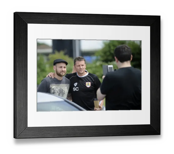 Framed Print : Steve Cotterill Leads Bristol City at Portishead Town Pre-Season Friendly, 2014 Framed Print : Steve Cotterill Leads Bristol City at Portishead Town Pre-Season Friendly, 2014
