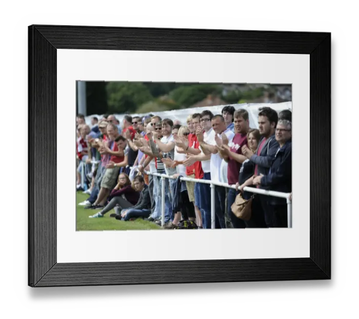 Framed Print : Bristol City FC: Passionate Fans in Action at Portishead Pre-Season Friendly, July 2014 Framed Print : Bristol City FC: Passionate Fans in Action at Portishead Pre-Season Friendly, July 2014
