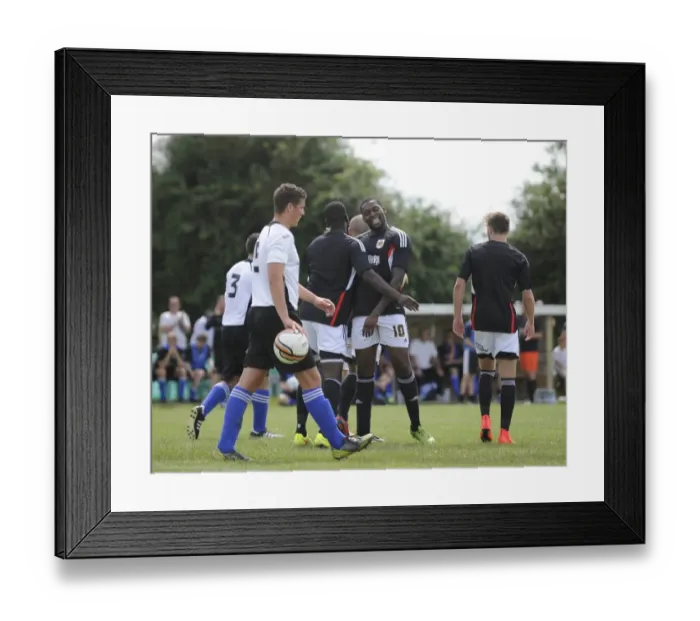 Framed Print : Bristol City's Karleigh Osborne and Jay Emmanuel-Thomas Celebrate Goal in Portishead Town vs. Bristol City Pre-Season Friendly