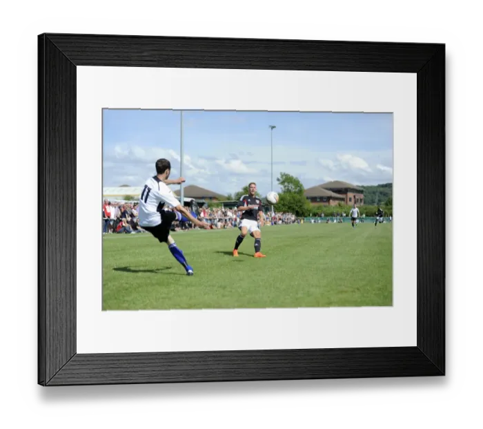 Framed Print : Portishead Town vs. Bristol City: Pre-Season Friendly at The Playing Fields (05 / 07 / 2014)