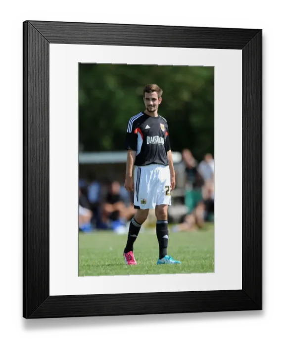 Framed Print : Bristol City's Lewis Hall in Action during Portishead Town Pre-Season Friendly Framed Print : Bristol City's Lewis Hall in Action during Portishead Town Pre-Season Friendly