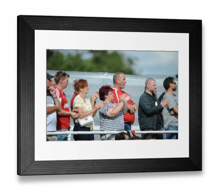 Framed Print : Passionate Bristol City Fans in Action during Pre-Season Friendly Framed Print : Passionate Bristol City Fans in Action during Pre-Season Friendly