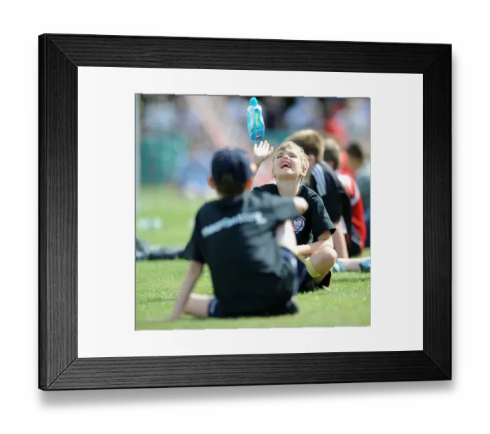Framed Print : Bristol City FC Fan in Action at Portishead Town's The Playing Fields