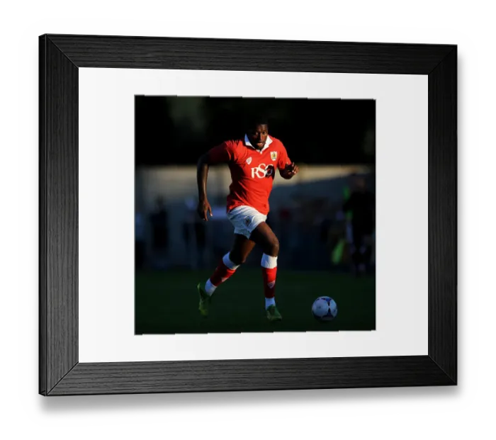 Framed Print : Jay Emmanuel-Thomas of Bristol City in Action against Weston Super Mare, Pre-Season Friendly, 2014 Framed Print : Jay Emmanuel-Thomas of Bristol City in Action against Weston Super Mare, Pre-Season Friendly, 2014
