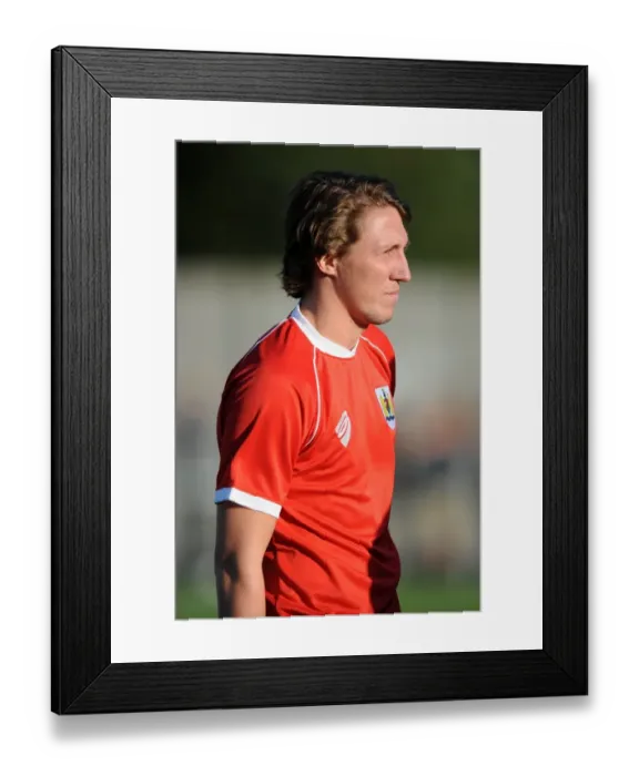 Framed Print : Bristol City's Luke Ayling in Pre-Season Action at Weston Super Mare's Woodspring Stadium (09.07.2014) Framed Print : Bristol City's Luke Ayling in Pre-Season Action at Weston Super Mare's Woodspring Stadium (09.07.2014)