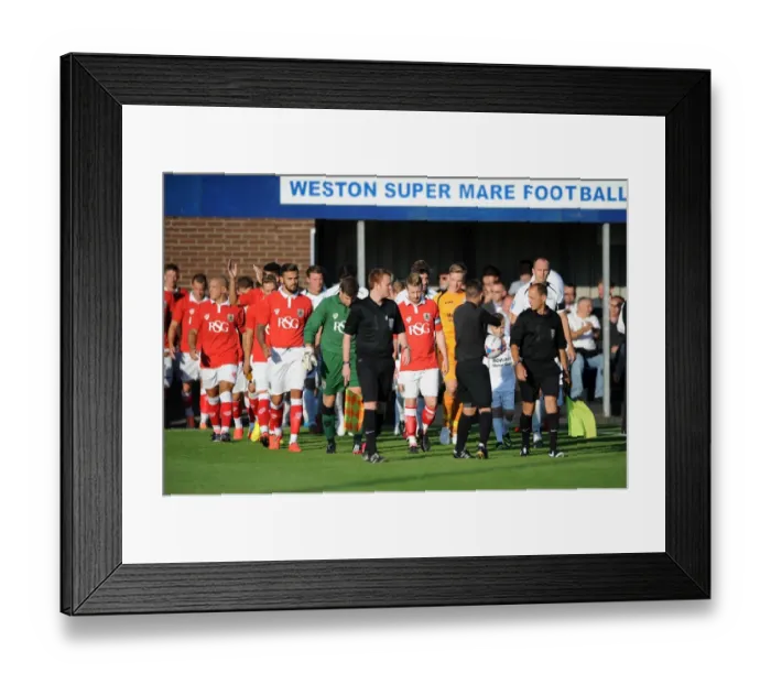 Framed Print : Pre-Season Friendly: Weston Super Mare vs. Bristol City, 09.07.2014 - Woodspring Stadium