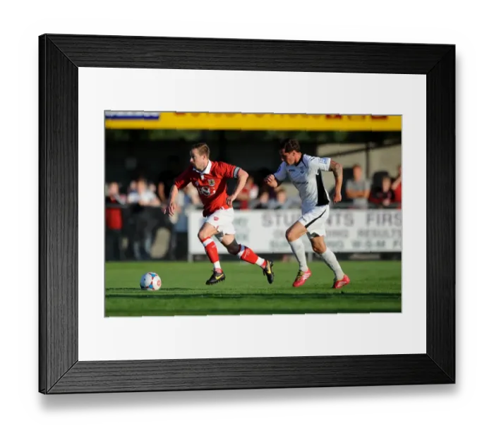 Framed Print : Wade Elliott in Action: Weston Super Mare vs. Bristol City, 09.07.2014 Framed Print : Wade Elliott in Action: Weston Super Mare vs. Bristol City, 09.07.2014