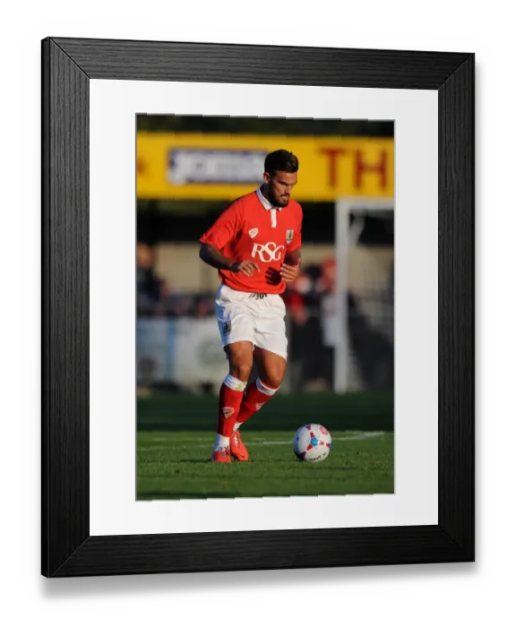 Framed Print : Marlon Pack in Pre-Season Action: Weston Super Mare vs. Bristol City (2014)