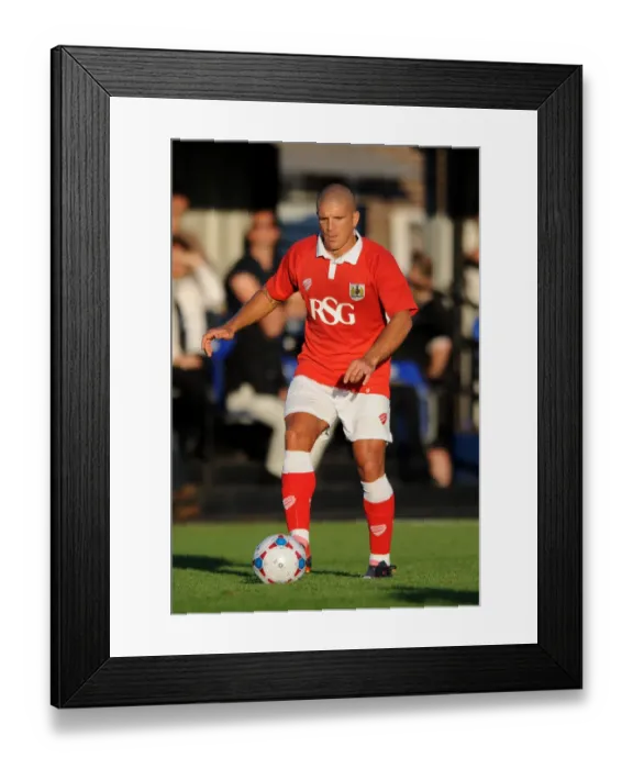 Framed Print : Bristol City's Adam El-Abd in Pre-Season Action at Weston Super Mare's Woodspring Stadium (09.07.2014) Framed Print : Bristol City's Adam El-Abd in Pre-Season Action at Weston Super Mare's Woodspring Stadium (09.07.2014)