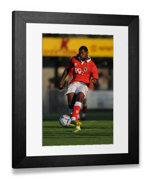 Framed Print : Bristol City's Jay Emmanuel-Thomas in Action during Pre-Season Friendly (2014) Framed Print : Bristol City's Jay Emmanuel-Thomas in Action during Pre-Season Friendly (2014)
