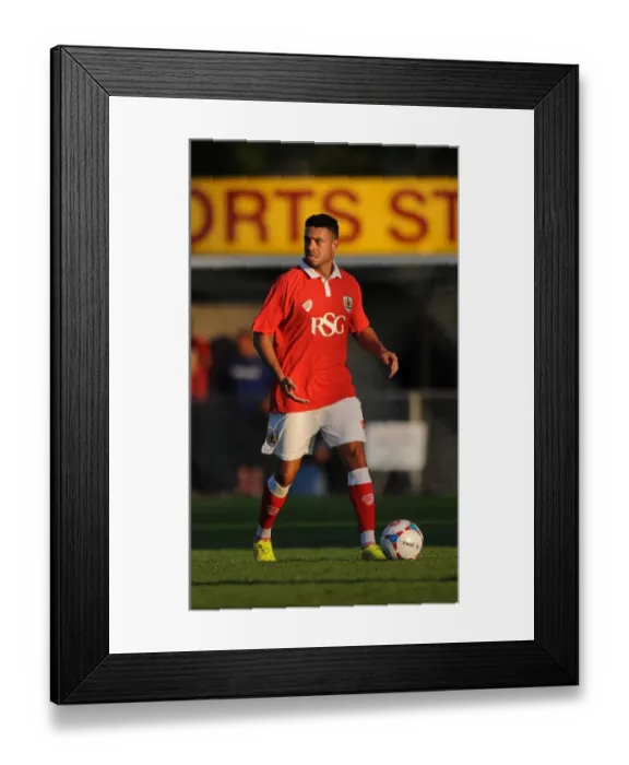 Framed Print : Derrick Williams of Bristol City in Action during Pre-Season Friendly against Weston Super Mare, July 2014 Framed Print : Derrick Williams of Bristol City in Action during Pre-Season Friendly against Weston Super Mare, July 2014