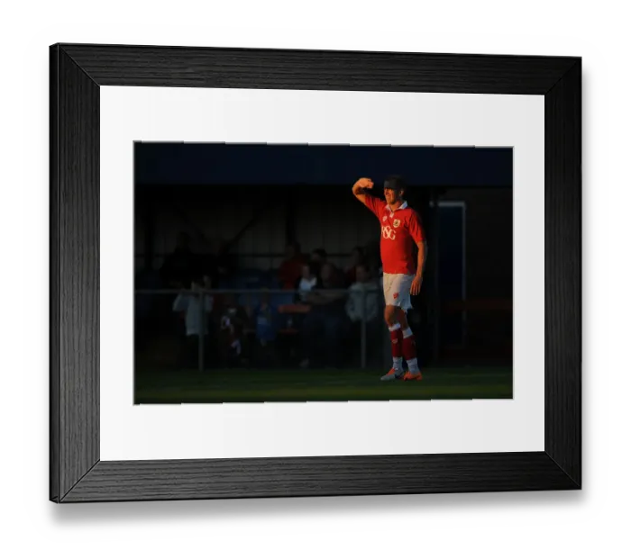 Framed Print : Bristol City's New Signing, Aaron Wilbraham, in Action during Pre-Season Friendly against Weston Super Mare (July 2014) Framed Print : Bristol City's New Signing, Aaron Wilbraham, in Action during Pre-Season Friendly against Weston Super Mare (July 2014)