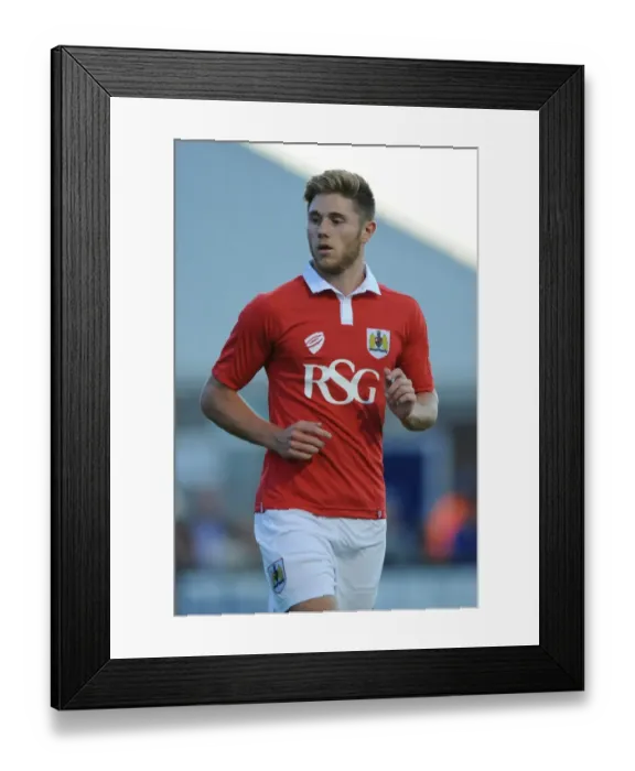 Framed Print : Bristol City's Wes Burns in Pre-Season Action at Weston Super Mare's Woodspring Stadium (09.07.2014) Framed Print : Bristol City's Wes Burns in Pre-Season Action at Weston Super Mare's Woodspring Stadium (09.07.2014)