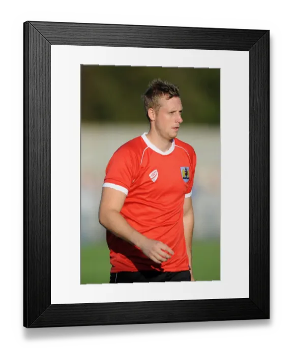 Framed Print : Bristol City Goalkeeper Elliott Parish in Action at Weston Super Mare's Woodspring Stadium (09.07.2014) Framed Print : Bristol City Goalkeeper Elliott Parish in Action at Weston Super Mare's Woodspring Stadium (09.07.2014)
