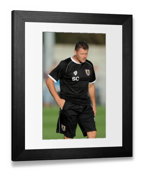 Framed Print : Steve Cotterill Leads Bristol City at Weston Super Mare's Woodspring Stadium (Pre-Season Friendly, 2014) Framed Print : Steve Cotterill Leads Bristol City at Weston Super Mare's Woodspring Stadium (Pre-Season Friendly, 2014)
