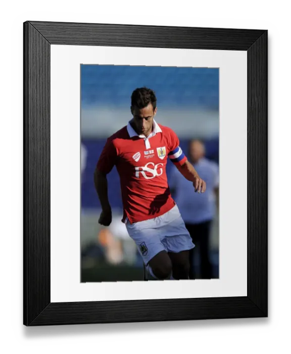 Framed Print : Bristol City's Sam Baldock in Botswana Tour Shirt during Extension Gunners Match, July 2014