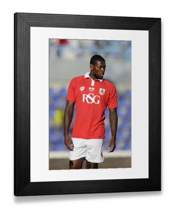 Framed Print : Jay Emmanuel-Thomas of Bristol City in Action Against Extension Gunners, Botswana - 2014 Framed Print : Jay Emmanuel-Thomas of Bristol City in Action Against Extension Gunners, Botswana - 2014