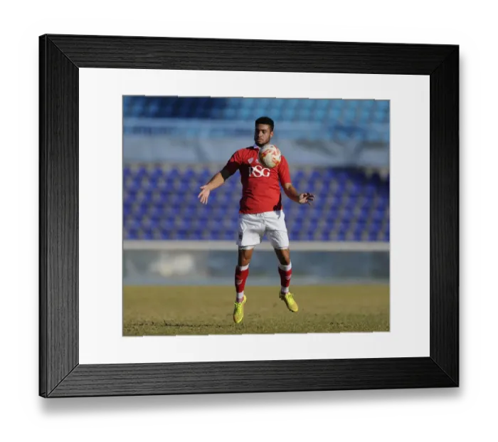 Framed Print : Derrick Williams in Action: Extension Gunners vs. Bristol City, 2014 Framed Print : Derrick Williams in Action: Extension Gunners vs. Bristol City, 2014