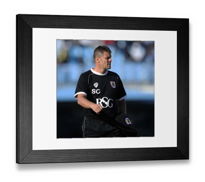 Framed Print : Steve Cotterill and Bristol City Square Off Against Extension Gunners in Botswana, 2014 Framed Print : Steve Cotterill and Bristol City Square Off Against Extension Gunners in Botswana, 2014