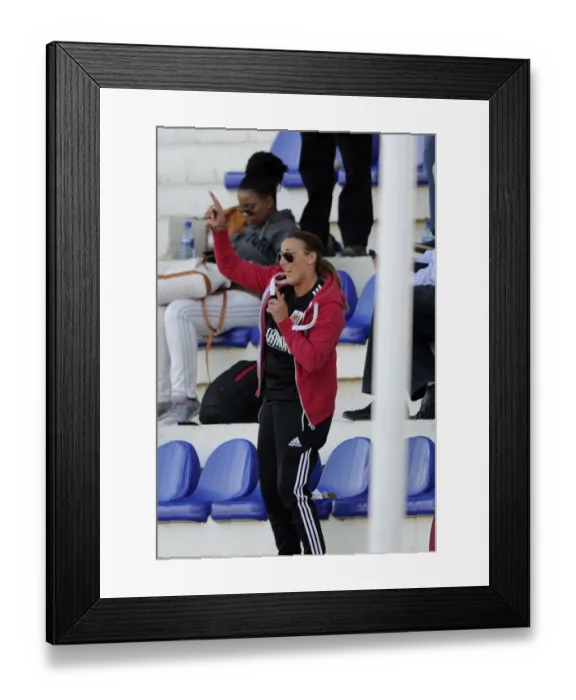 Framed Print : Excited Fan Dances in Extension Gunners vs. Bristol City Football Match, 2014 Framed Print : Excited Fan Dances in Extension Gunners vs. Bristol City Football Match, 2014