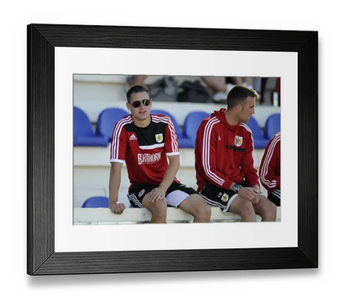 Framed Print : Extension Gunners vs. Bristol City: Tom Werrett Observes at the Botswana International Stadium (July 2014)