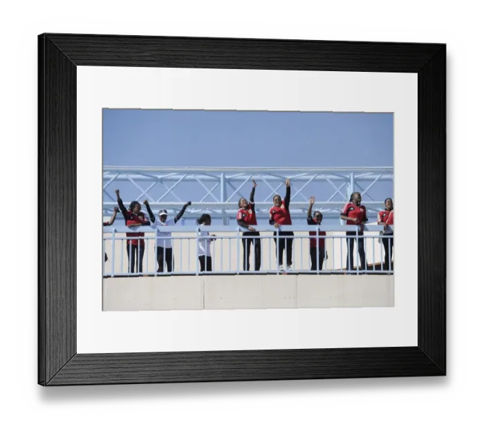 Framed Print : Bristol City FC Fans Passionate Support: Extension Gunners vs. Bristol City, Botswana, 2014