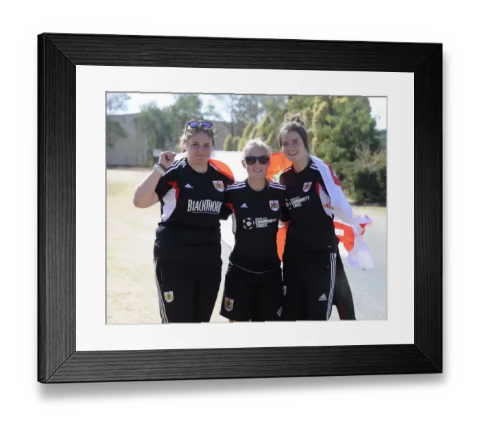 Framed Print : Battle on the Field: Extension Gunners vs. Bristol City (2014) - Featuring Elanor Davey, Abbey Sadler, and Ashleigh Moore Framed Print : Battle on the Field: Extension Gunners vs. Bristol City (2014) - Featuring Elanor Davey, Abbey Sadler, and Ashleigh Moore