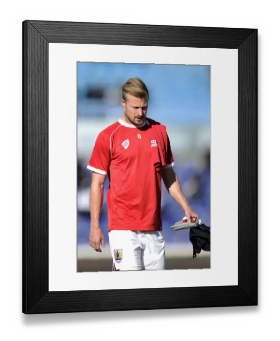 Framed Print : Intense Football Clash: Extension Gunners vs. Bristol City