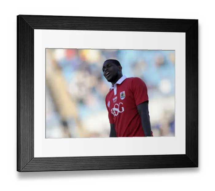 Framed Print : Jay Emmanuel-Thomas in Action: Bristol City vs Extension Gunners, Botswana, 2014