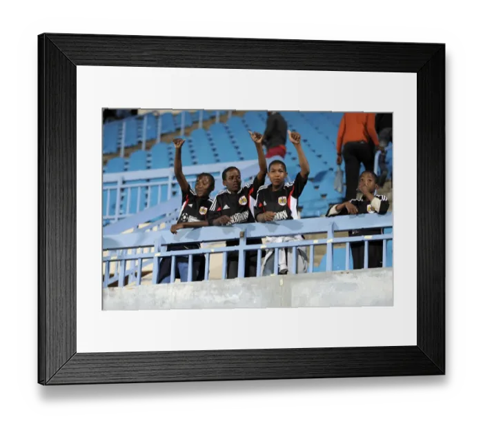 Framed Print : Children from SOS Village Enjoying Football Match between Botswana and Bristol City, July 2014 Framed Print : Children from SOS Village Enjoying Football Match between Botswana and Bristol City, July 2014