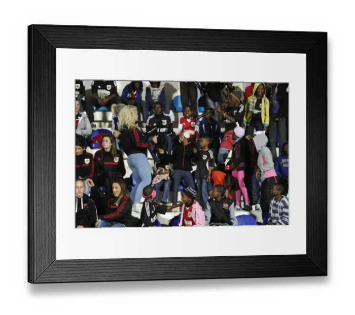 Framed Print : Bristol City Players and Children from SOS Village Dance in Botswana, 2014 Framed Print : Bristol City Players and Children from SOS Village Dance in Botswana, 2014