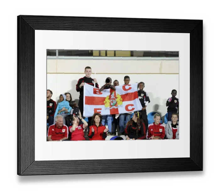 Framed Print : Children from SOS Village Support Bristol City at Botswana Football Match, 2014 Framed Print : Children from SOS Village Support Bristol City at Botswana Football Match, 2014