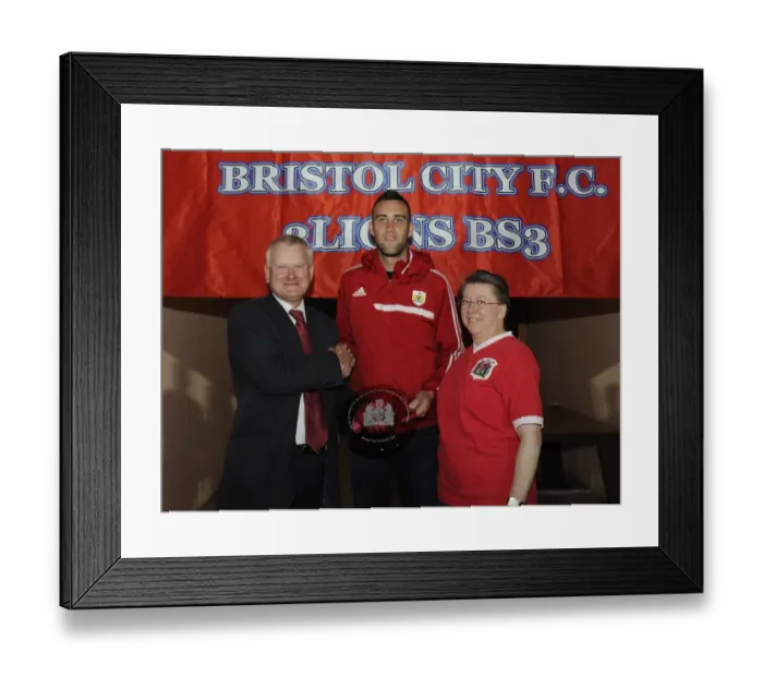 Framed Print : Bristol City's Chris Stenner Honored for 10 Years of Service with Community Trust during Botswana Tour Framed Print : Bristol City's Chris Stenner Honored for 10 Years of Service with Community Trust during Botswana Tour