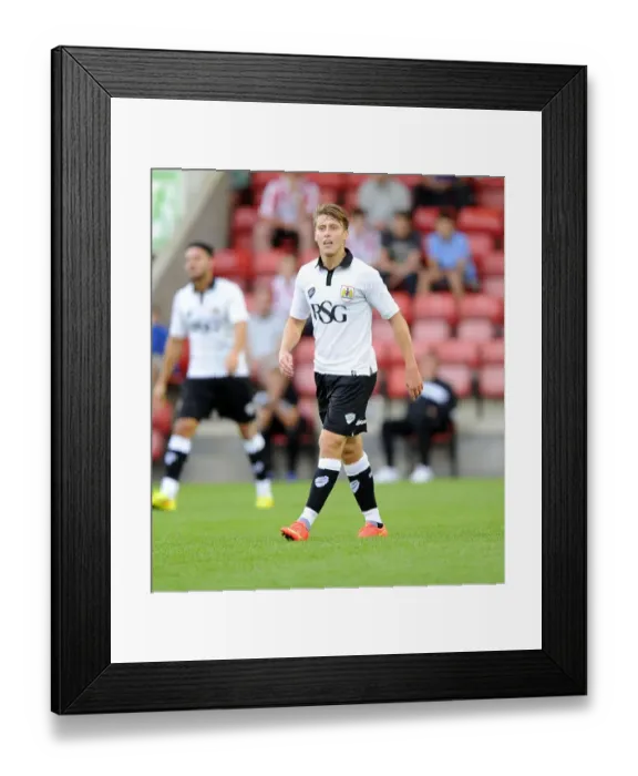 Framed Print : Luke Freeman in Action: Bristol City vs Cheltenham Town Pre-Season Friendly, 2014