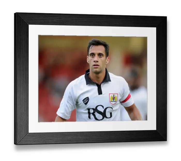 Framed Print : Bristol City's Sam Baldock Scores the Winning Goal vs. Cheltenham Town (July 2014) Framed Print : Bristol City's Sam Baldock Scores the Winning Goal vs. Cheltenham Town (July 2014)