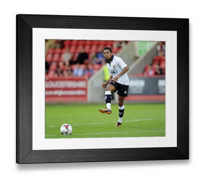 Framed Print : Bristol City's Korey Smith Scores Stunner in Pre-Season Victory over Cheltenham Town
