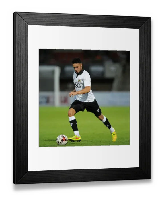 Framed Print : Bristol City's Derrick Williams in Action against Cheltenham Town, 2014 - Pre-Season Friendly