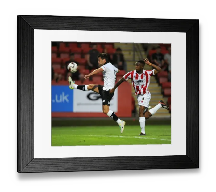 Framed Print : Bristol City's Sam Baldock vs. Cheltenham Town's Craig Braham-Barrett - Football Rivalry on the Pitch Framed Print : Bristol City's Sam Baldock vs. Cheltenham Town's Craig Braham-Barrett - Football Rivalry on the Pitch