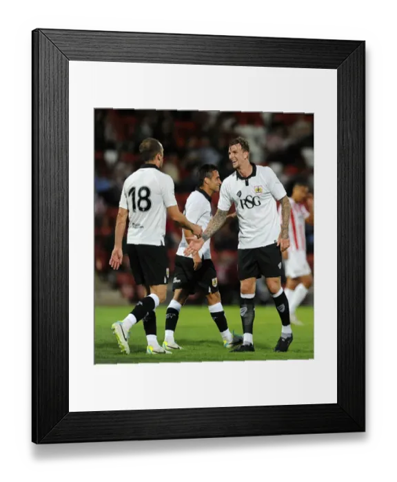 Framed Print : Aden Flint and Aaron Wilbraham Celebrate Goal for Bristol City against Cheltenham Town, 2014 Framed Print : Aden Flint and Aaron Wilbraham Celebrate Goal for Bristol City against Cheltenham Town, 2014